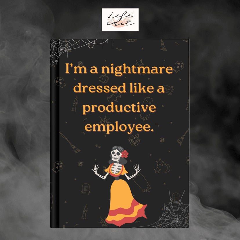 Spooky Productivity: Halloween-Themed Notebook